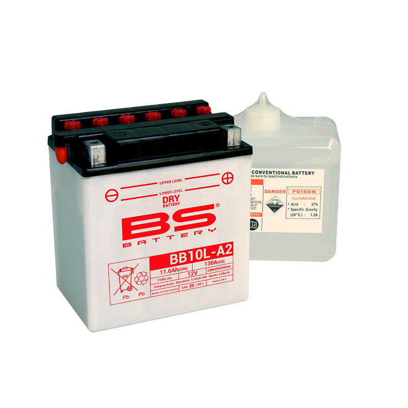 BS BATTERY BS DRY - BB10L-A2 (WITH ACID PACK) (YB10L-A2) 310556