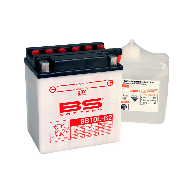 BS BATTERY BS DRY - BB10L-B2 (WITH ACID PACK) (YB10L-B2) 310557