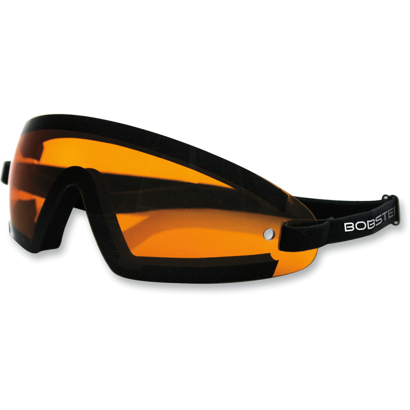 BOBSTER WRAP AROUND BLACK FRAME, AMBER LENS BW201A