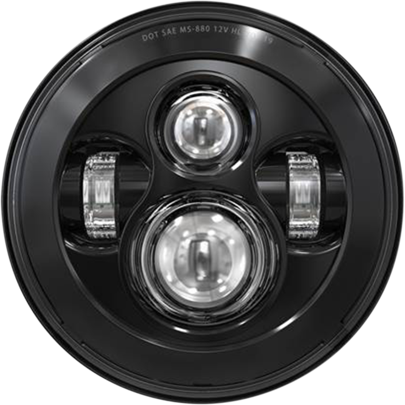 SPEED DEMON 45W - 7" MOTORCYCLE HEADLIGHT - BLACK - DOT 10-20213