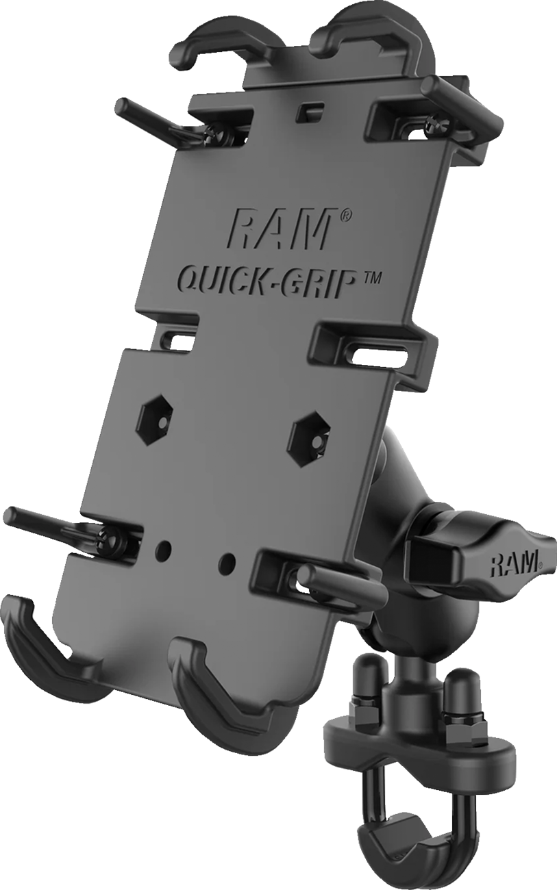 RAM MOUNT RAM QUICK-GRIP XL PHONE HOLDER W/ SHORT ARM & U-BOLT RAM-B-149Z-A-PD4U