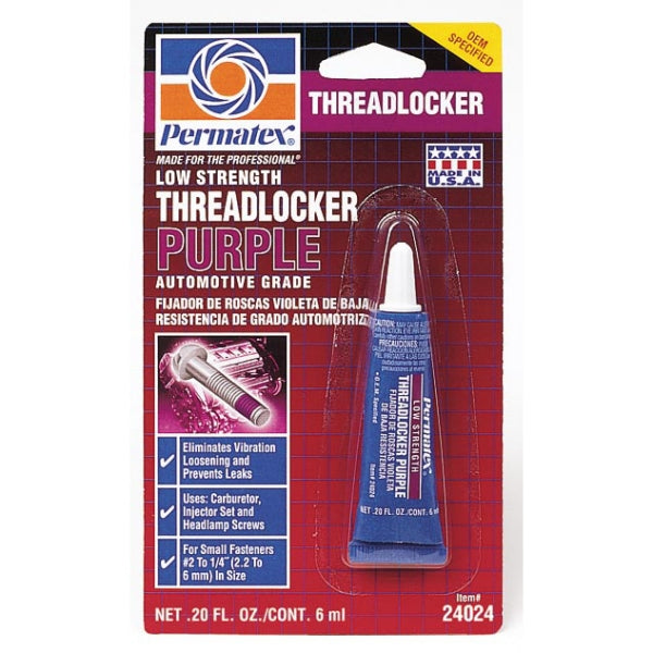 PERMATEX LOCKER THREAD PR LOW STRENGTH 6ML 24024