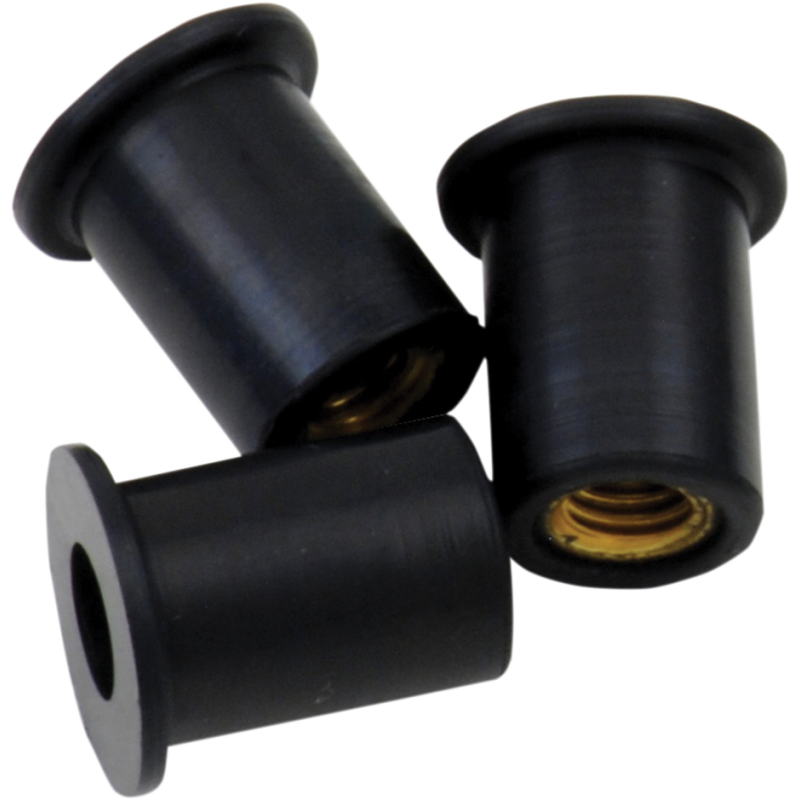 BOLT WINDSCREEN FASTENER M5 RUBBER WELL NUT (50PK) WSF-NUT-50