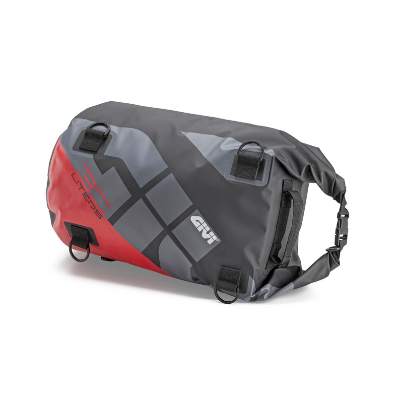 GIVI EASY-T 30L GREY/RED CYLINDER BAG EA114GRB