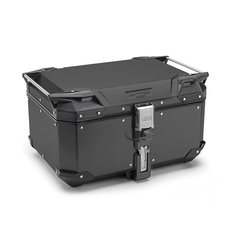 GIVI TREKKER OUTBACK EVO TOP ALUMINIUM BLACK 58L OBKE58B