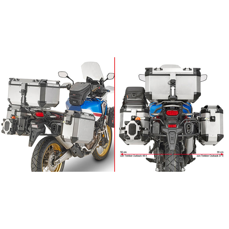 GIVI TUBULAR HOLDERS CAM-SIDE AFRICA TWIN/ADV 2018 PL1161CAM