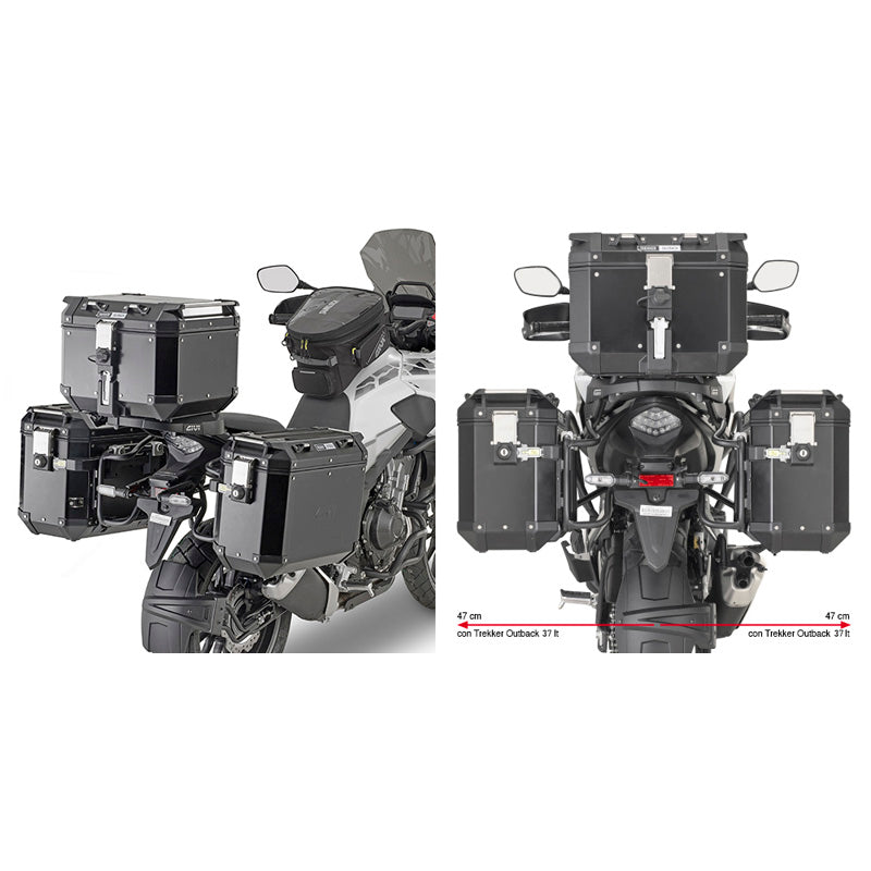GIVI TUBULAR HOLDERS CAM-SIDE HONDA CB500X 2019 PLO1171CAM