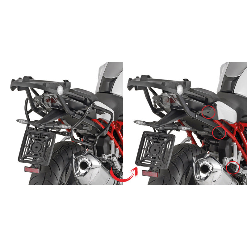 GIVI TUBULAR HOLDERS RAPID V35N R1200R 2015 PLXR5117