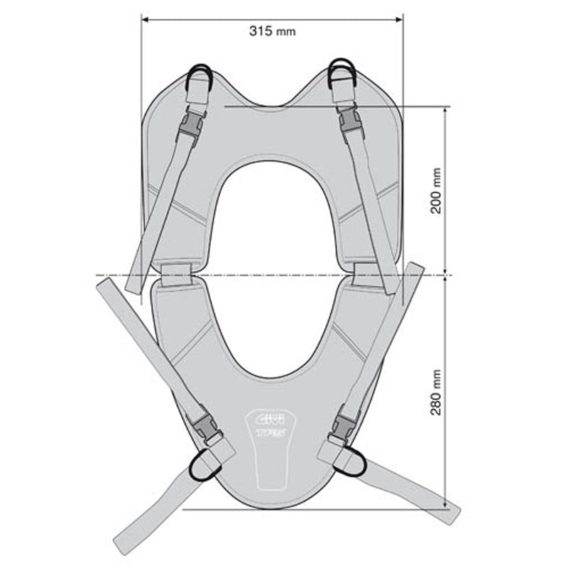 GIVI TFS SYSTEM FOR TANK BAGS GIVI. T460B