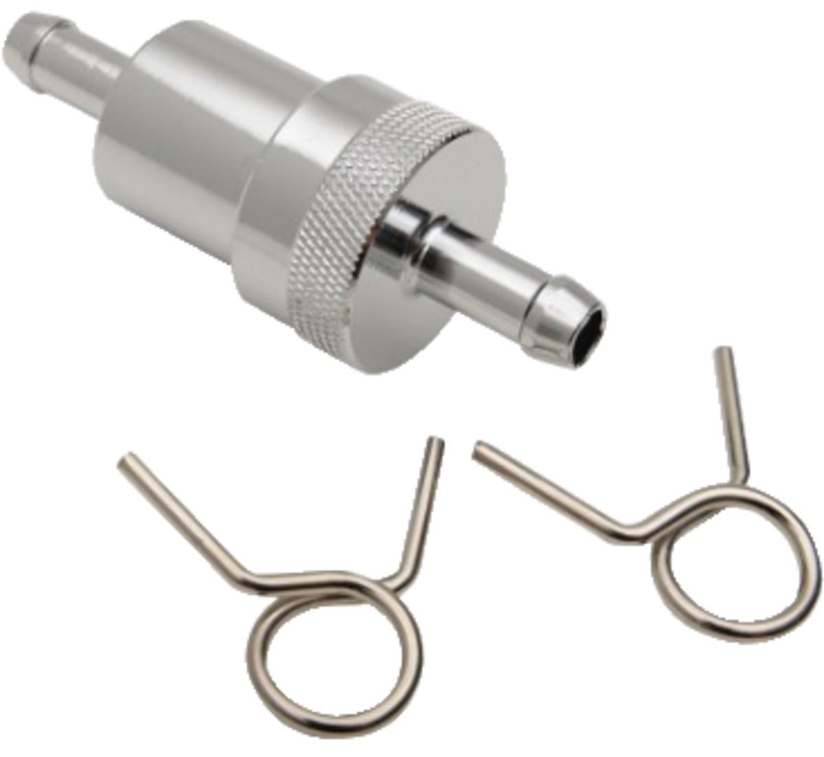 EMGO FUEL FILTER 5/16 CNC CHROME 14-34460