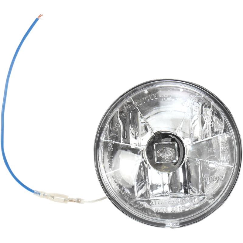 DRAG SPECIALTIES 4-1/2" CLEAR DIAMOND S/L LENS 50W EA 2001-0104