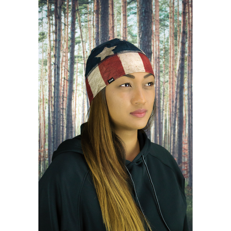 ZAN HEADGEAR BEANIE SPORTFLEX SERIES PATRIOT WHLL408