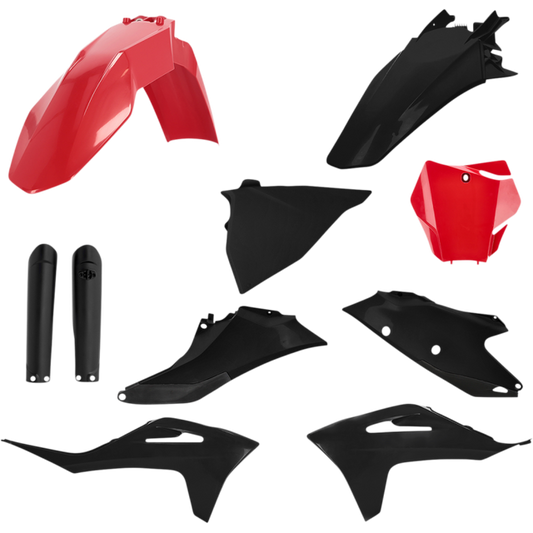 ACERBIS PLASTIC KIT-GASGAS MC125/250F/450F, EX300/250F-450F RED/BLK 2872791018