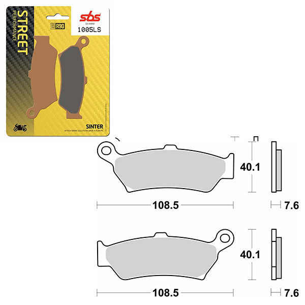 SBS PERFORMANCE LS SINTER BRAKE PAD 6261005100