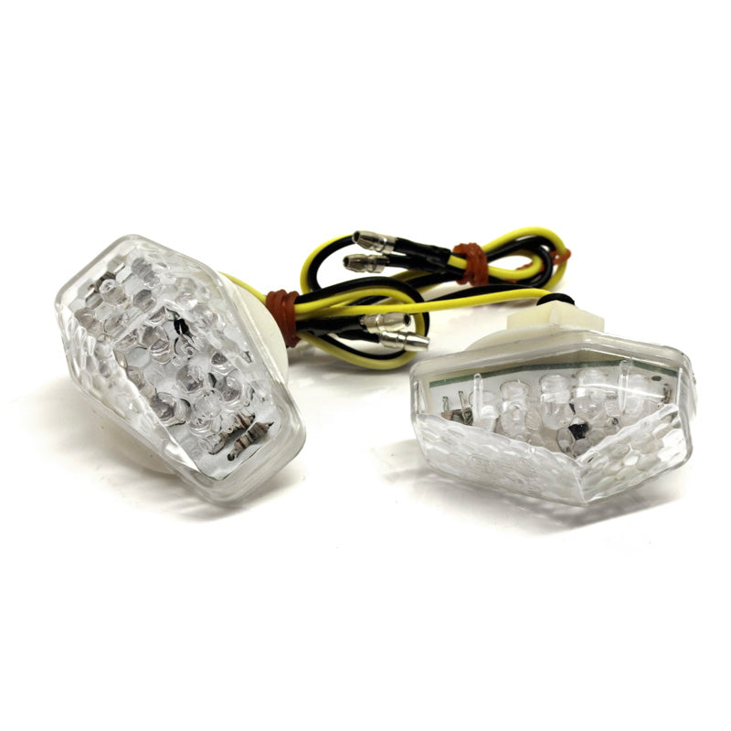TOXIC FLASHERS 'FLUSH MOUNT' SUZUKI CLEAR LENS LED 1030004