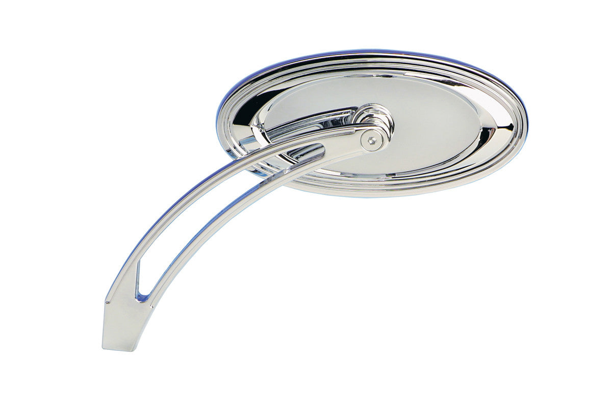 ARLEN NESS OVAL STEPPED MIRROR W/RADIAL STEM (1) 13-044