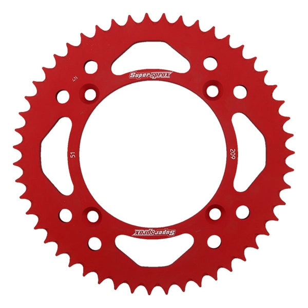 SUPERSPROX SPROCKET ALU 51 RR RD SUPERSPROX RAL-209-51-RED