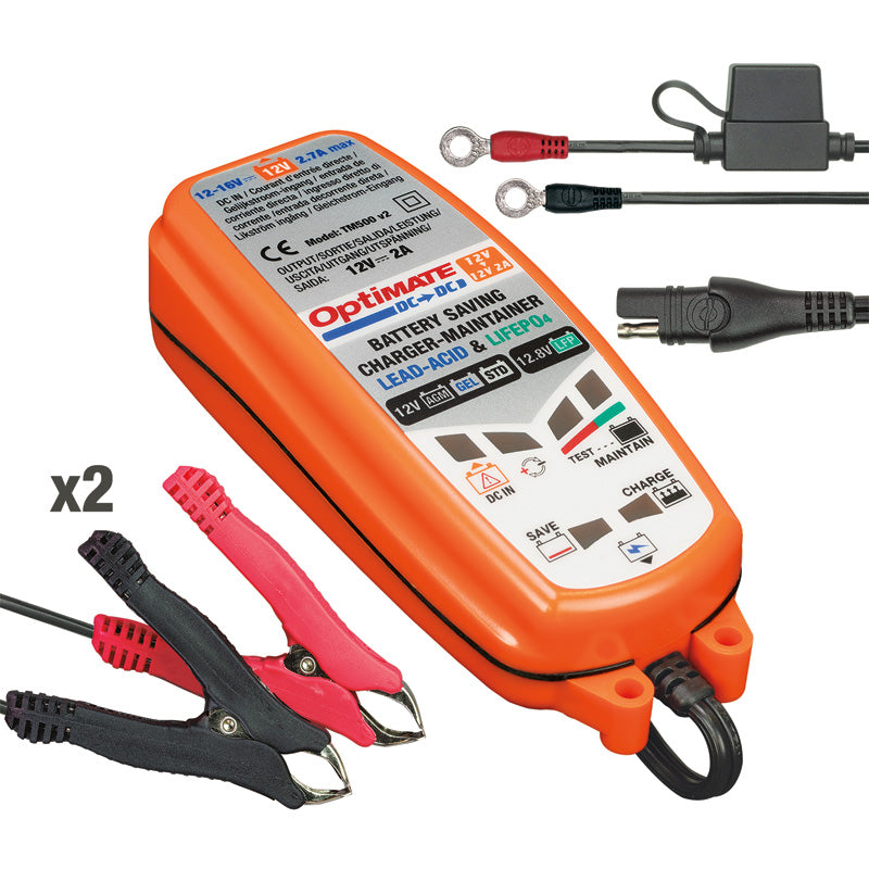 TECMATE OPTIMATE DC TO DC 12V LEAD OR LITHIUM CHARGER TM-500