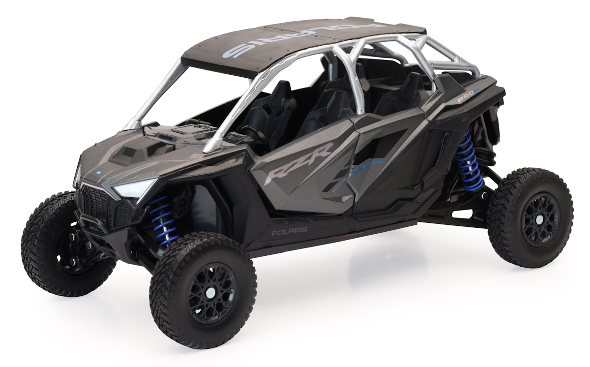 NEW RAY TOYS 1/18 POL RZRPRO R 4 (MATTE HEAVY METAL 57843A