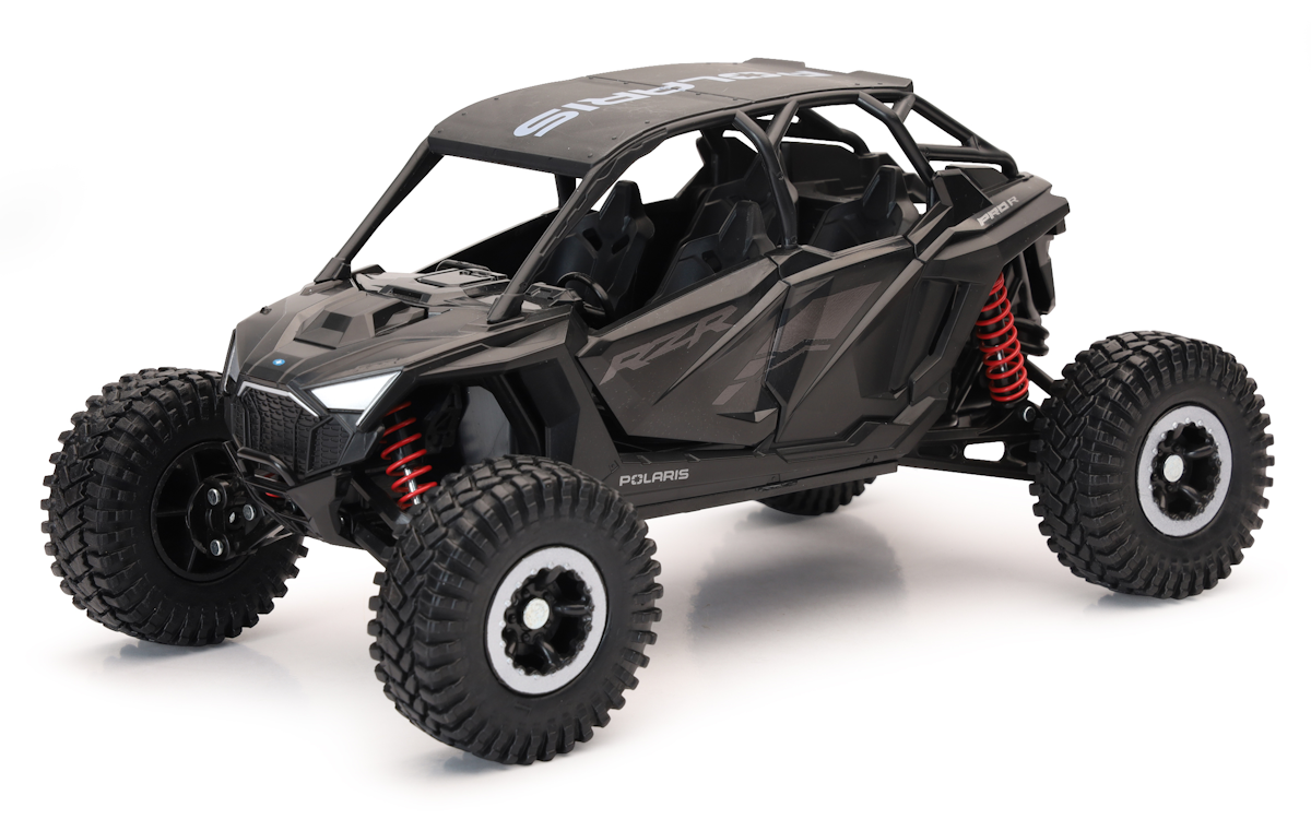 NEW RAY TOYS 1/18 POL RZRPRO R 4 ROCK CRAWLER BLK 58466B