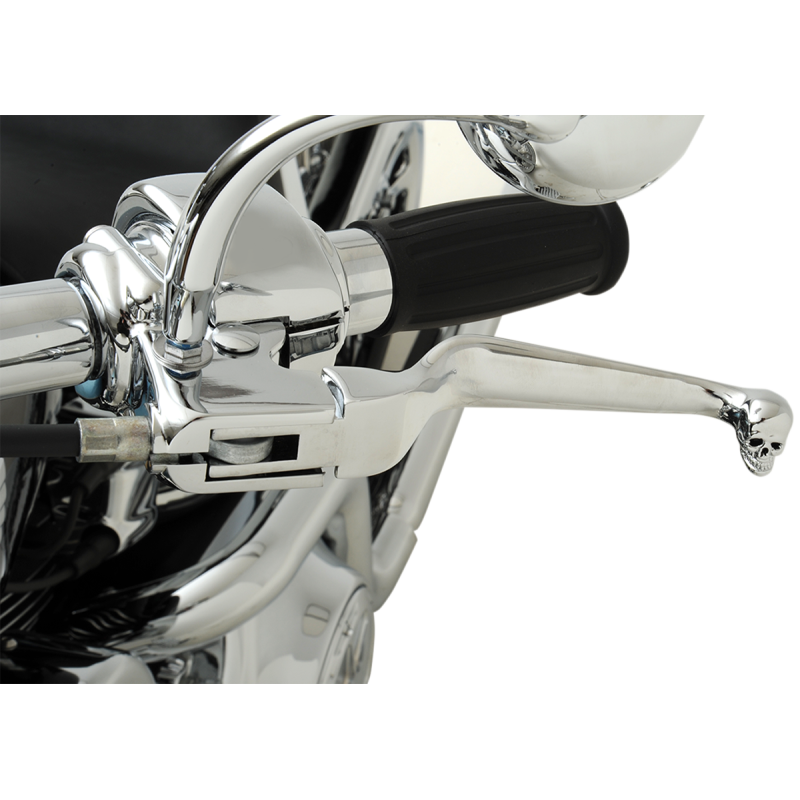 DRAG SPECIALTIES 96-17 B/T EXC 08-17 FLHT SKULL LVR SET 0610-0145
