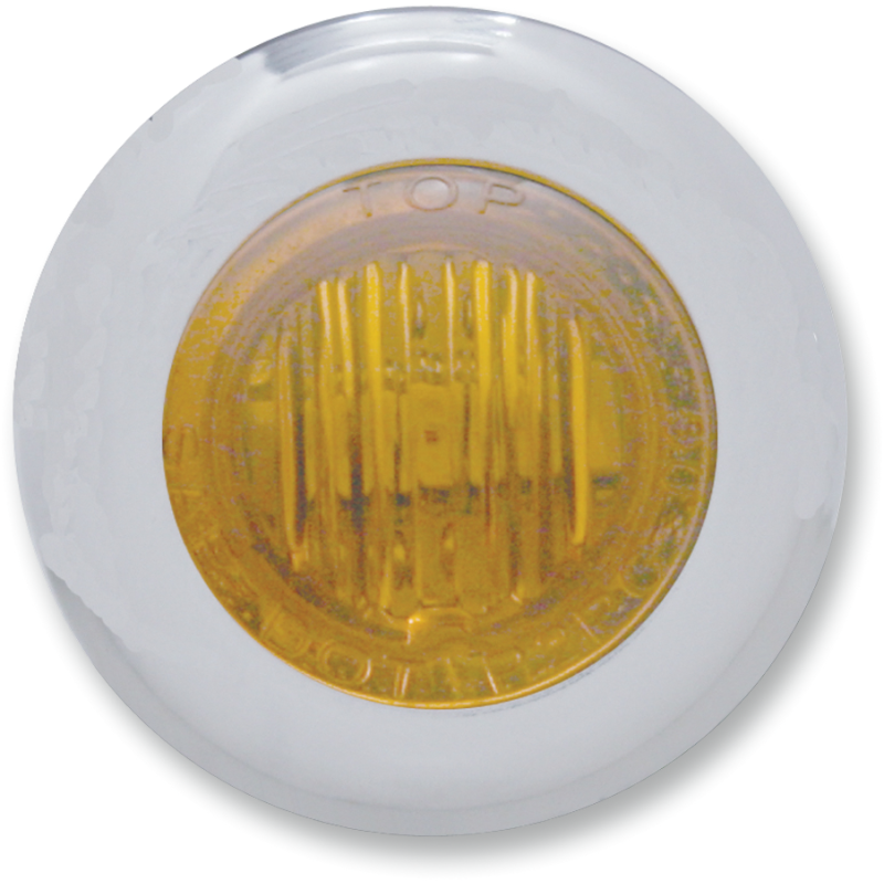 PRO-ONE PERF.MFG. 3 AMBER LED 1-1/8" MINI MARKER S/S 402140