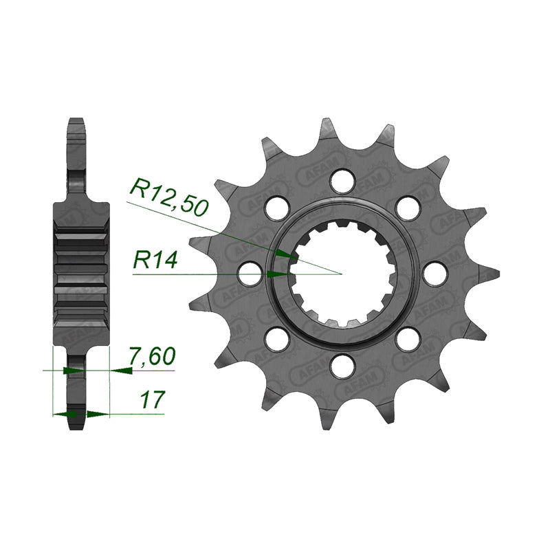 AFAM FRONT SPROCKET DUCATI PANIGALE 520-16T 52902-16