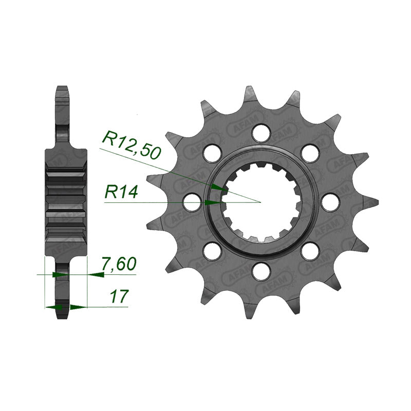 AFAM FRONT SPROCKET DUCATI PANIGALE 520-15T 52902-15