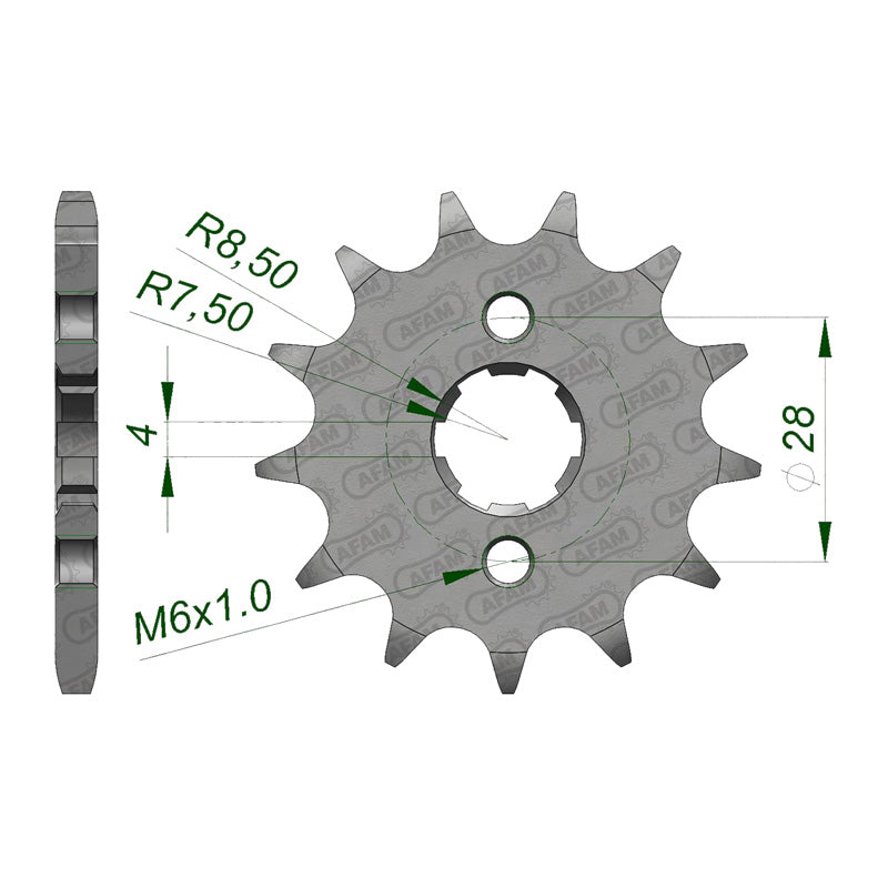 AFAM FRONT SPROCKET 13T HON CRF125F (14-15) (JTF-277) 20112-13