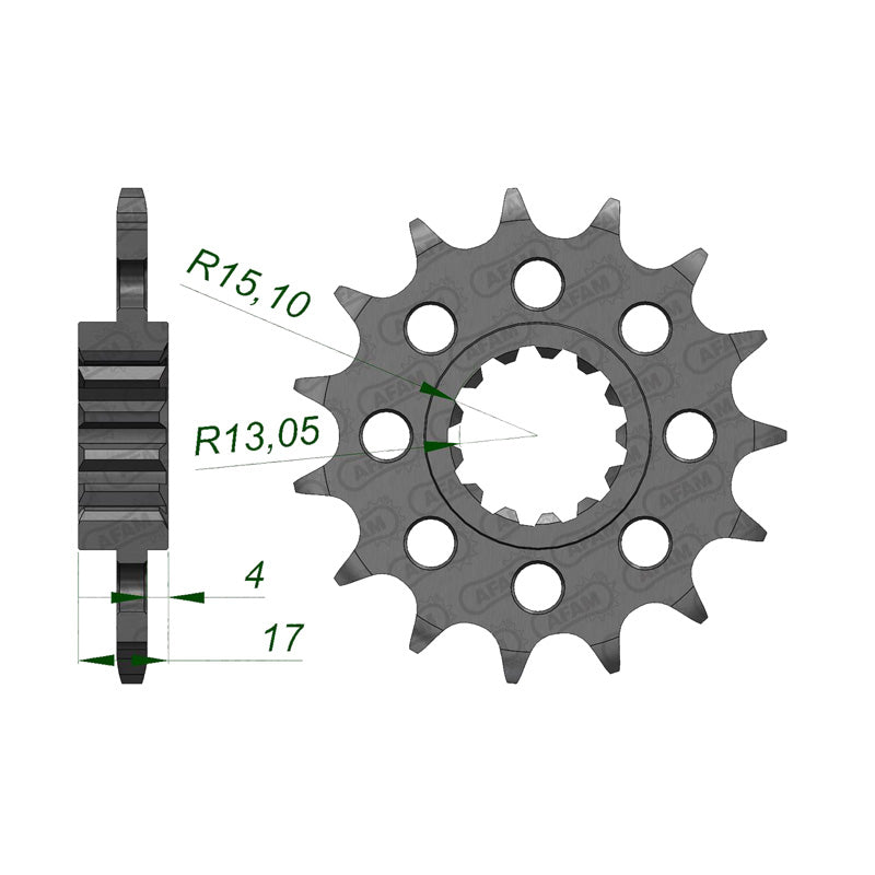AFAM SPR.CONV. CBR900/600 96-99 16T 520. 20608-16