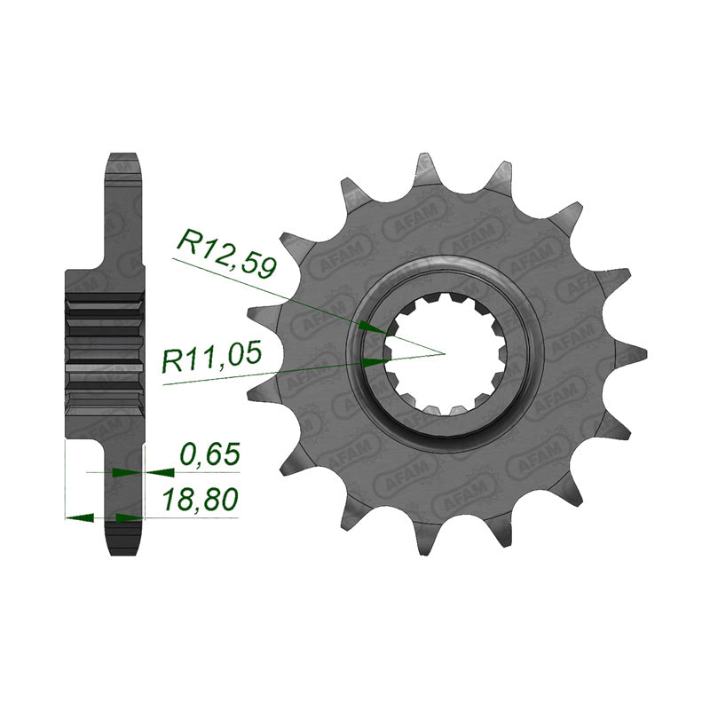 AFAM FRONT SPR.DUCATI MULTISTRADA 1200 10-11 15T 52900-15