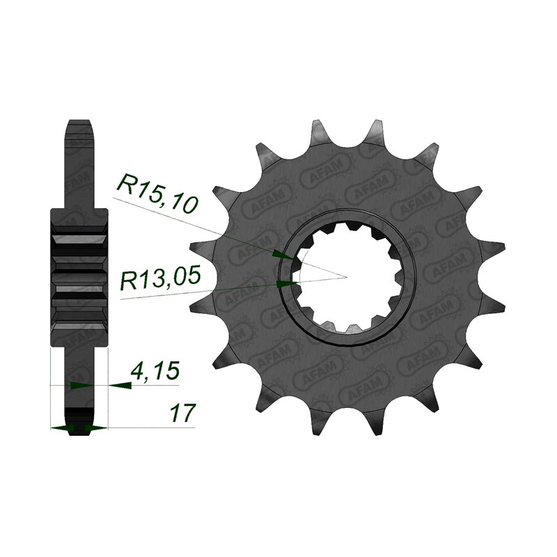 AFAM AFAM FR 16T 50P VFR75088-98/CBR90092-95/VTR1000. 20603-16