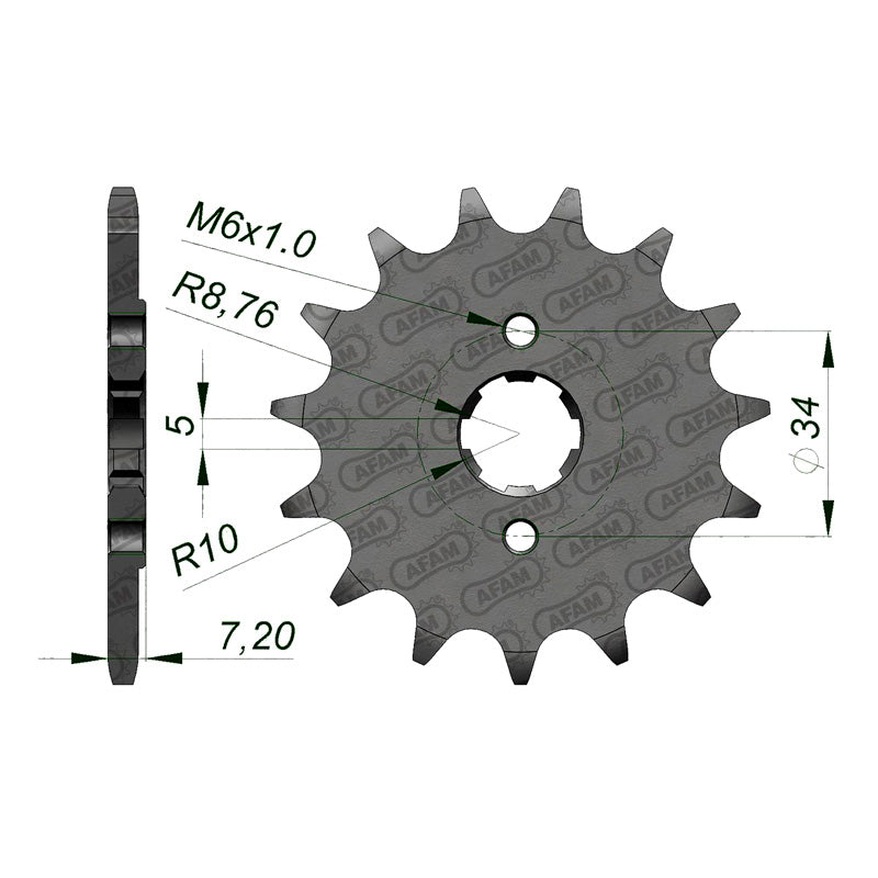 AFAM AFAM FR.14T 520P CRF230 04-05 23801-KK1-010(P279). 20305-14