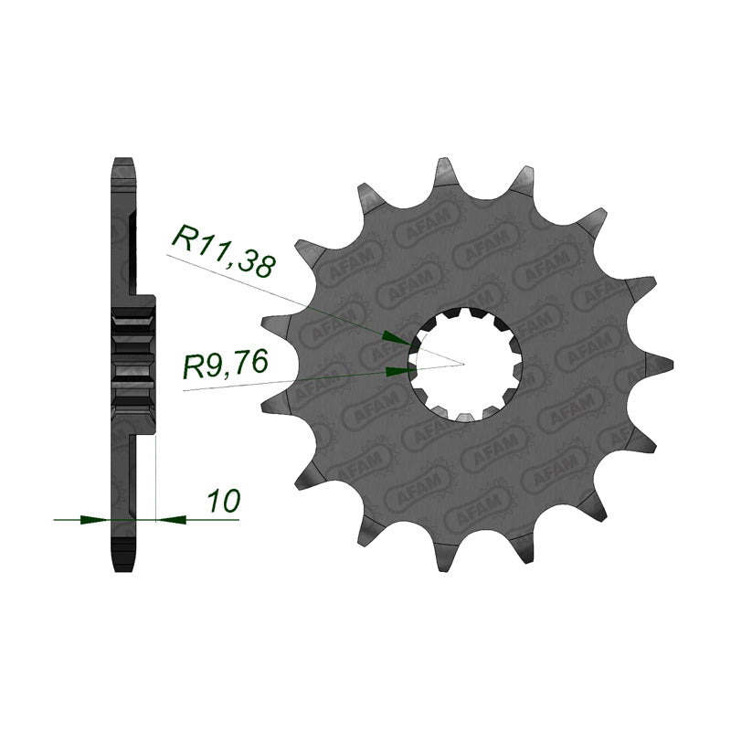 AFAM SPR.FR. RM250 80-07/DRZ250 01-06 14T (JTF-432) 22303-14