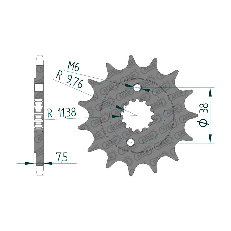 AFAM AFAM AV 13T KFX/LTZ400/LTR450 (JTF-1401) 22405-13