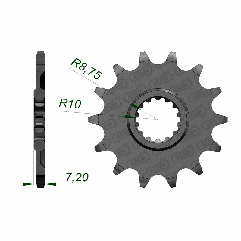 AFAM FRONT SPROCKET YAM YZ65 (2018) 21108-14 21108-14