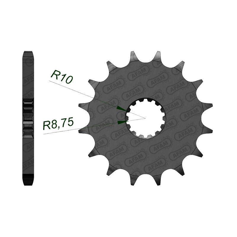AFAM FRONT SPROCKET YAM YZ85 (02-14) 21202-14 21202-14