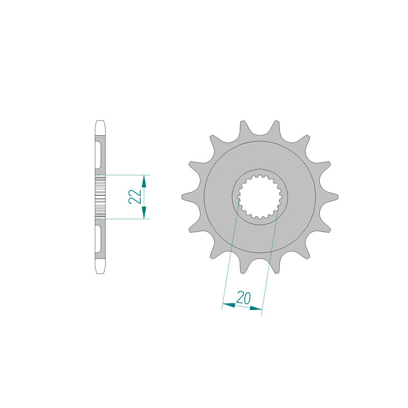 ITL SPR.FR.12T YZ125 05-10YZ/WR250F 01-10 (2103). 110655
