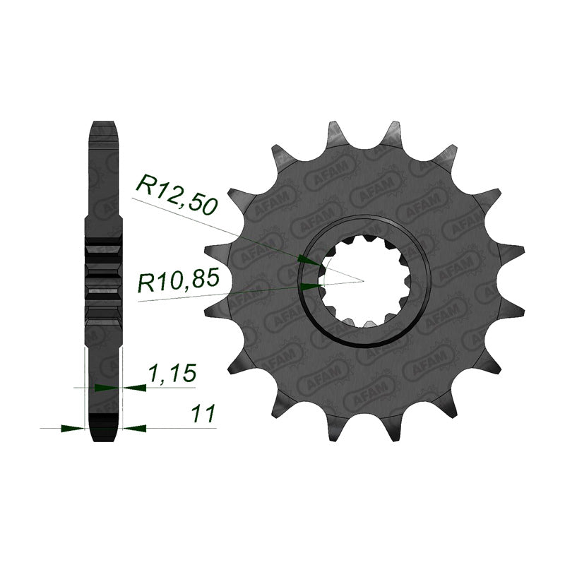 AFAM AFAM FR 17T 50P FZR1000 21602. 21602-17
