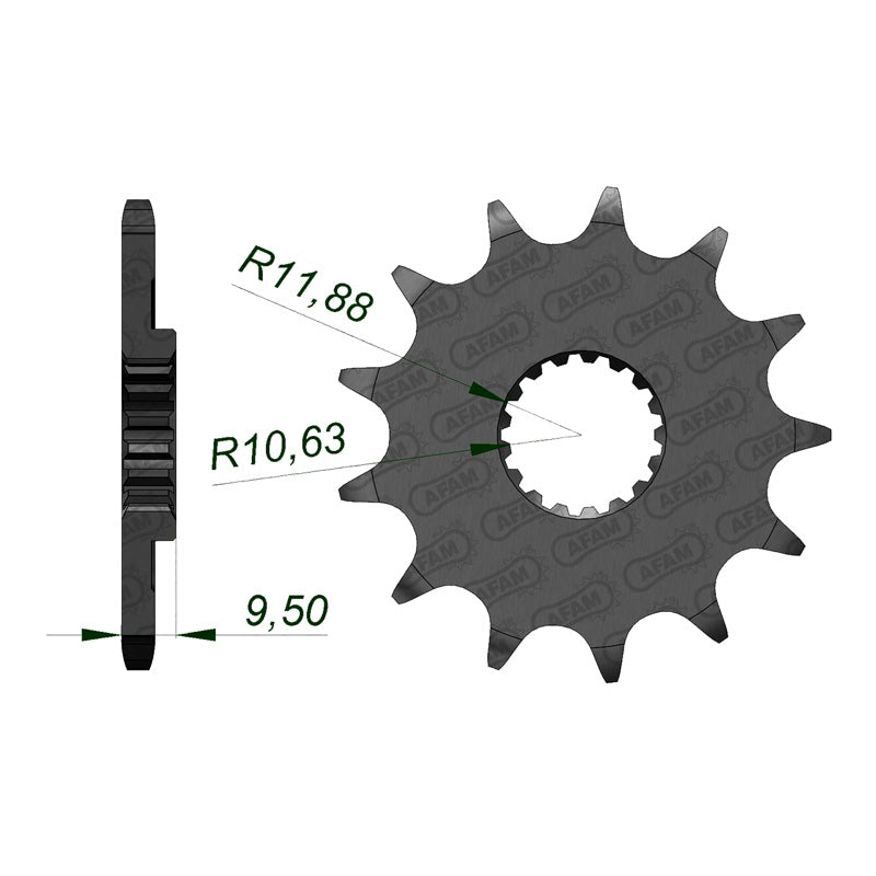 AFAM FR.SPR. RM-Z450 05-07 15T 520 (22406). 22406-15
