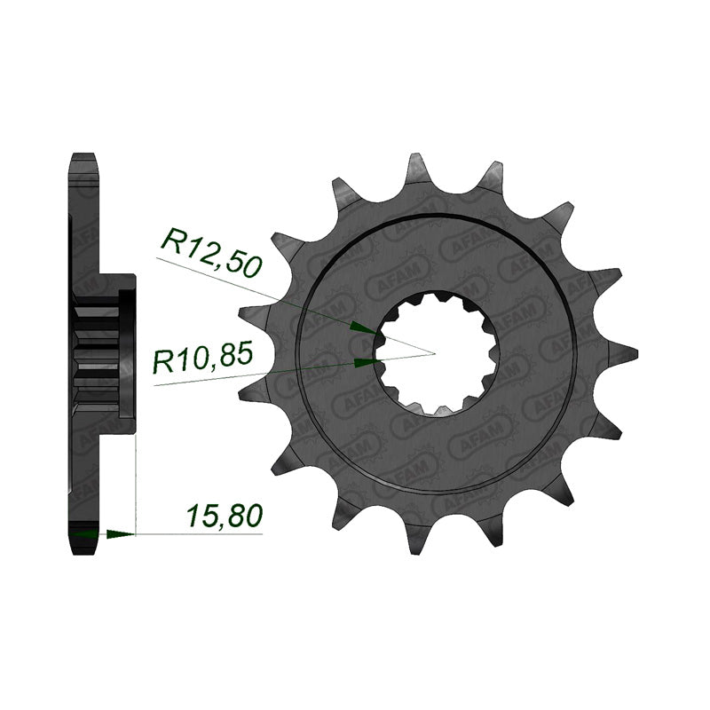 AFAM SP.FR 14T 525P ZX6RG2JKB1 99-06 24508-14T 24508-14