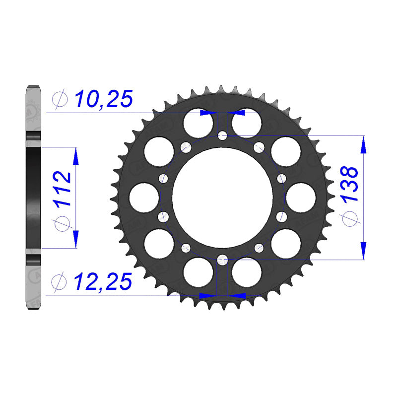 AFAM AFAM RR.40T 520 ALLOY CBR600/900/R6/R1 11509 11509-40