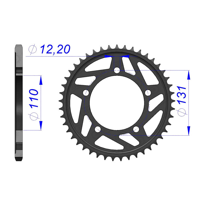 AFAM SPROCKET 520 ALLOY 44T BMW S1000RR 09-10 165801-44