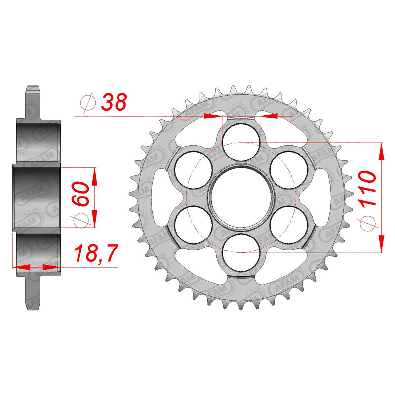 AFAM AFAM SP.RR.43T DUCATI 939 17-18 50806-43