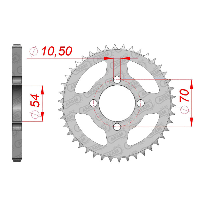 AFAM SPR.ARR. 42T 428 CBR125 04-07. 10229-42