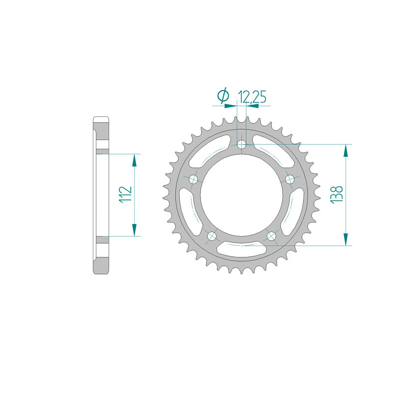 ITL SPR.RR.45T 530P VTR1000 97-05/919 02-06. 111373
