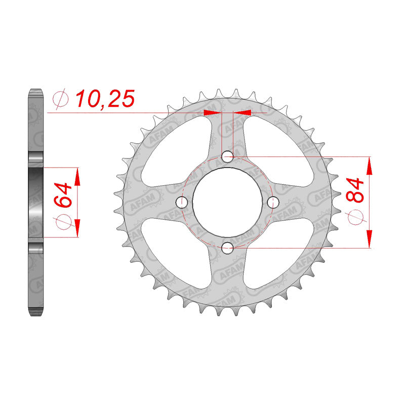 AFAM LT160/230/250R/S/LTZ/KFX400 03-04 40T (JTR-1826) 14310-40