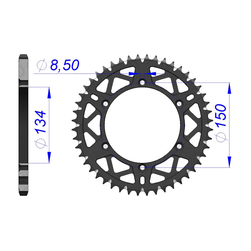 AFAM SP RR.48T KX125/250/500/RMZ250 ETC..(17206-48). 17206_48