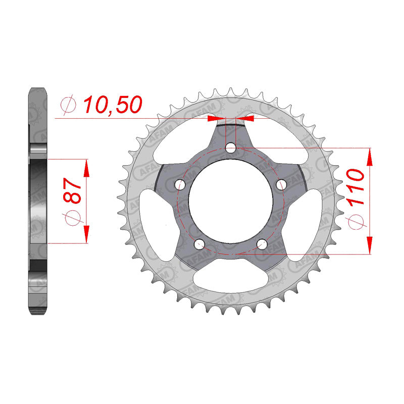 AFAM AFAM RR.45T 525P SV650 99-06. 14404-45