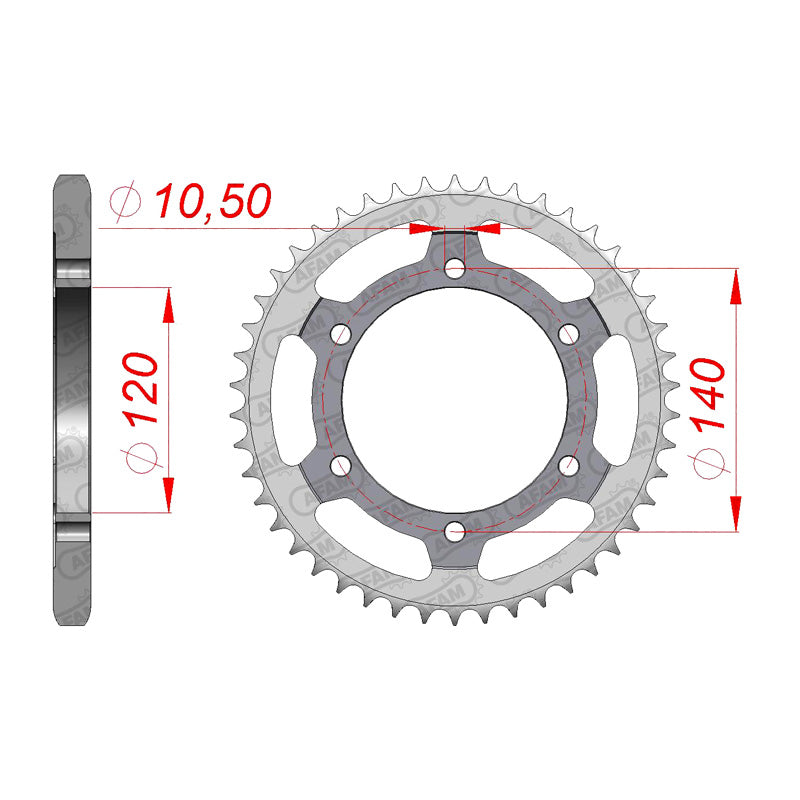 AFAM SP RR.45T 525P 6H GSXR600/750 ETC. 14507-45 14507-45